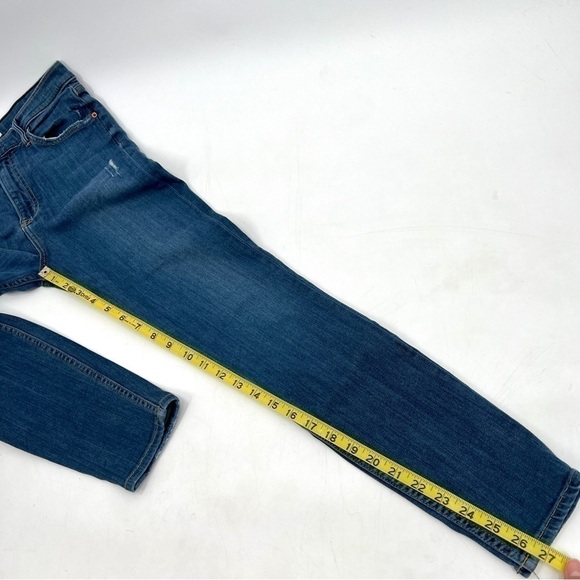 GRLFRND Woman's Medium Wash Distressed Kendal High-Rise Jeans Size 29 - Picture 10 of 13